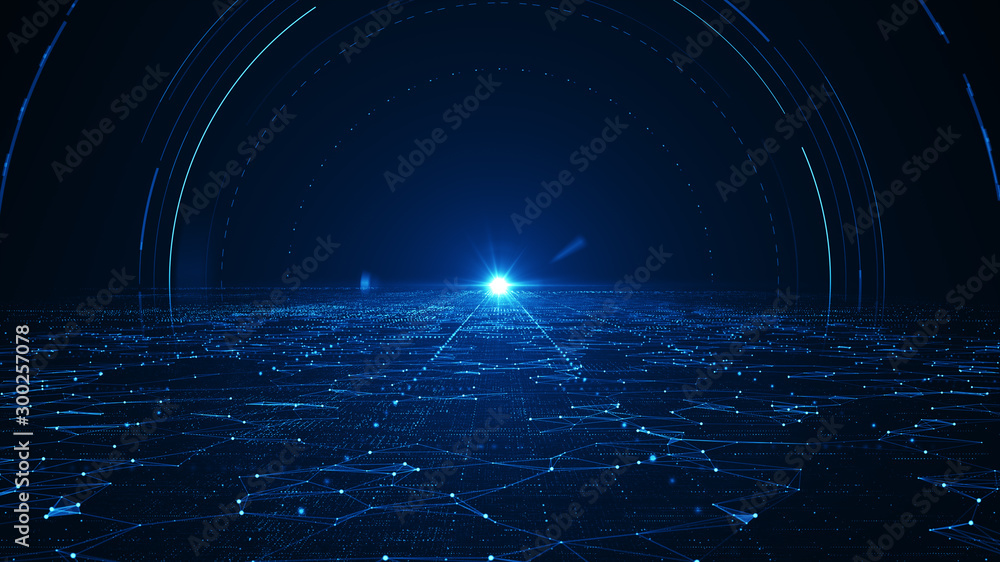 Poster abstract technology big data background concept.