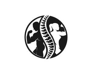 Chiropractic and fitness logo
