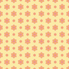 Abstract floral seamless pattern, vector