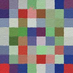 Abstract mosaic of pastel colored squares. geometric colorful pattern. Picture for creative wallpaper or design art work.