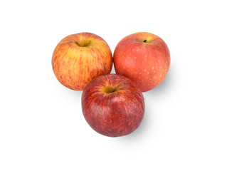 Fototapeta na wymiar Fresh Red apples isolated on white background