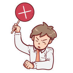 False, rejected or wrong sign