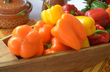 Pimientos de colores
