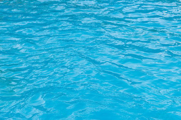 Blue sea or water in the pool close-up, trendy natural background