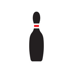 Bowling icon design template vector isolated illustration