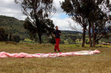Paragliding in colombia.