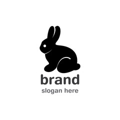 Fototapeta premium Rabbit Logo template vector icon illustration
