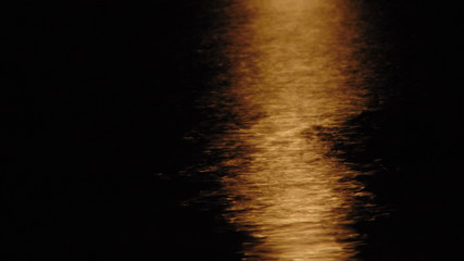 Moon reflection in the river