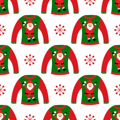 Ugly sweater party background.
