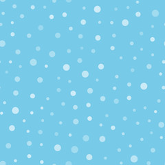 Snow falling seamless pattern. Christmas winter season texture.