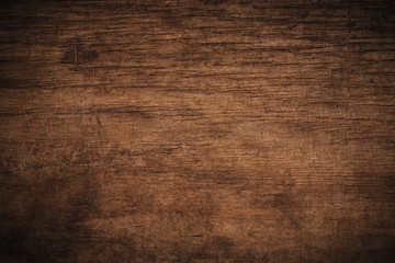 Old grunge dark textured wooden background,The surface of the old brown wood texture,top view brown wood paneling - obrazy, fototapety, plakaty