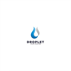 Drop Water Logo Design Vector Illustration Template Idea