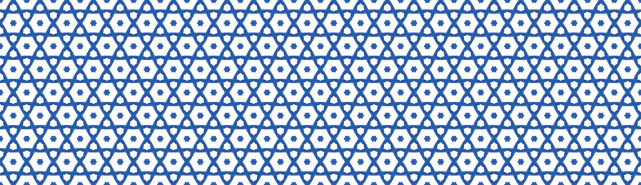 Islamic script in the decor of oriental architecture. Traditional Arabic motifs, ceramic tiles to decorate palaces and mosques. Oriental patterns for fashion design,  home decor, fabric and wrapping