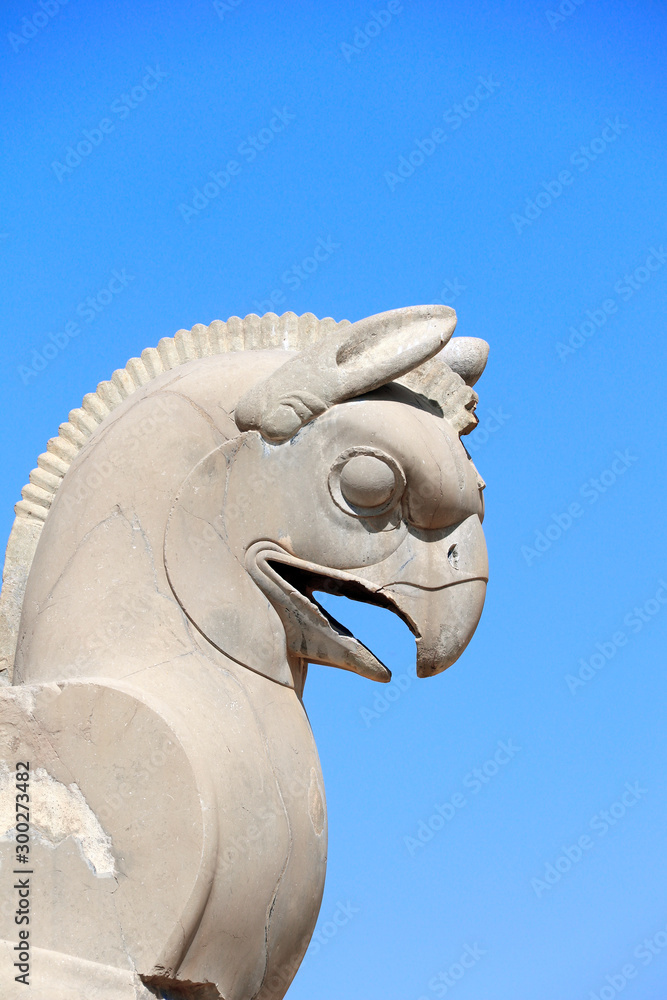 Canvas Prints Sculpture of griffin in Persepolis, Iran