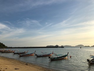 Fototapeta na wymiar Boats in thailand