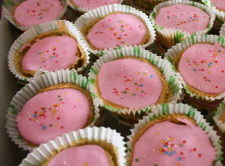 Homemade Delicious Cup Cakes With Cream