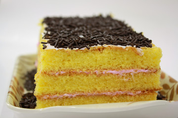 Homemade Delicious  Cakes With Chocolate Rice