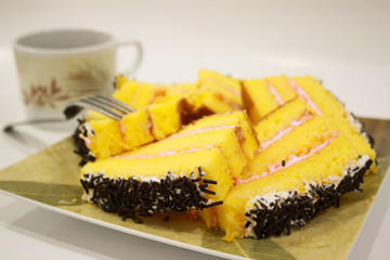 Homemade Delicious  Cakes With Chocolate Rice