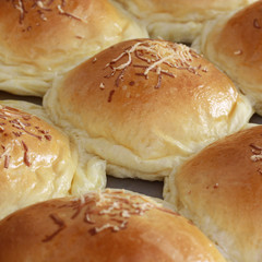 Homemade Delicious And Fresh Baked Bread With Cheese and Chocolate