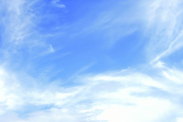 Abstract sky and white clouds background image.