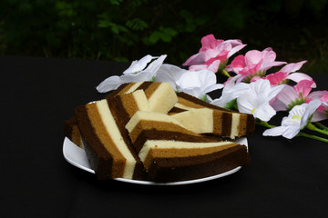 Homemade Delicious Cakes With Cream 