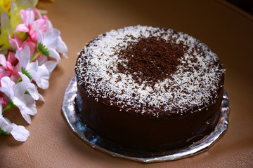 Homemade Indonesian Traditional Chocolate Cake, Fresh And Delicious