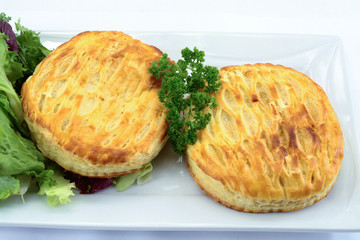 cheese puff pastry on a plate