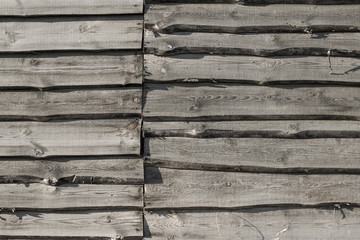 old gray wood plank fence