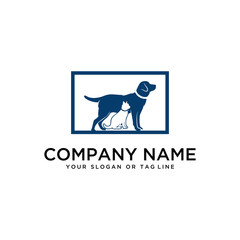 creative logo design Dog and Cat vector template