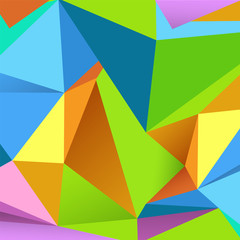 Colorful geometrical Abstract design decorated Background.