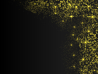 Gold glitter texture background.