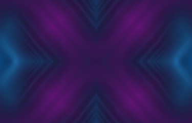 Dark abstract futuristic background. Neon lines glow. Neon lines, shapes. Multi-colored glow, blurry lights, bokeh. Empty stage background