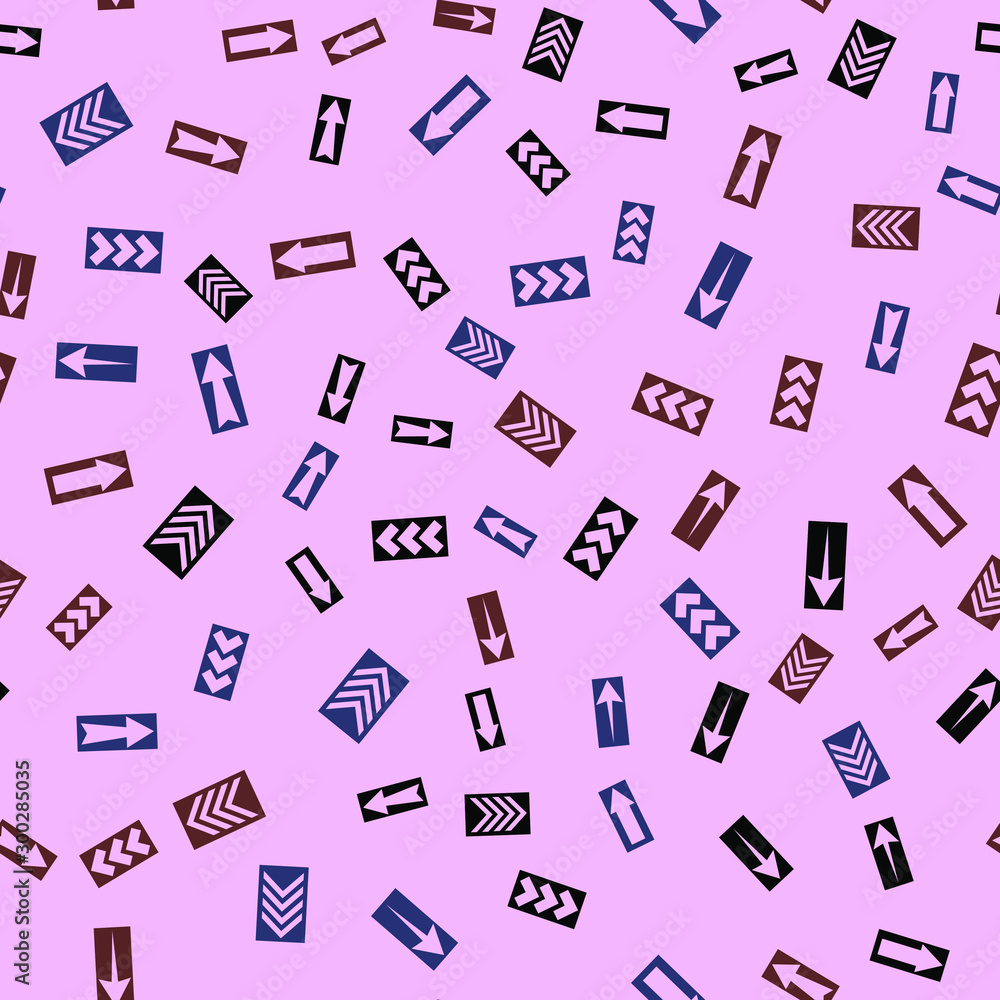 Poster seamless vector pattern with different arrows. modern cursor illustration
