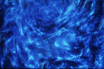 The universe in a distant galaxy with nebulae and stars