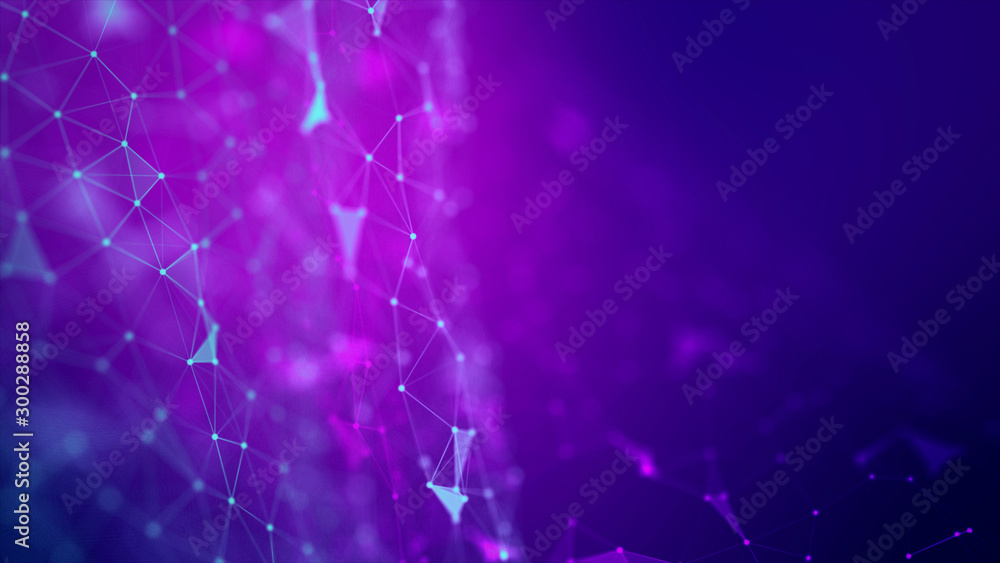 Poster abstract background dot and connect line for cyber technology futuristic and network connection conc