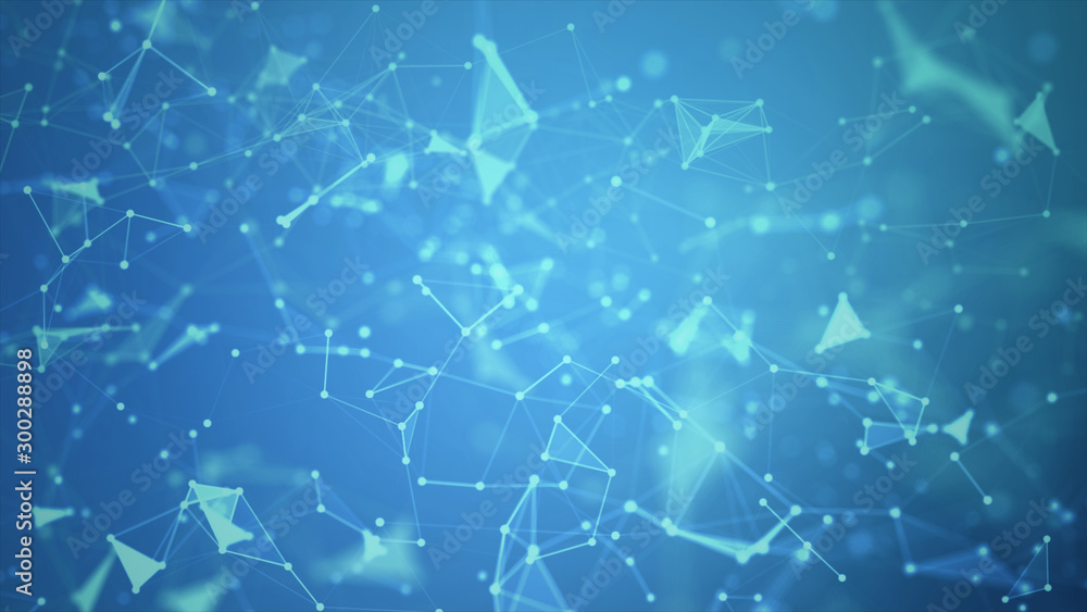 Poster abstract background dot and connect line for cyber technology futuristic and network connection conc