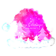 Christmas and New Year wishing card design.