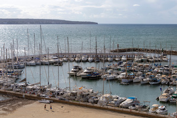 Fototapeta na wymiar The port of Palma de Mallorca