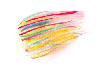 colorful watercolor on White background.
