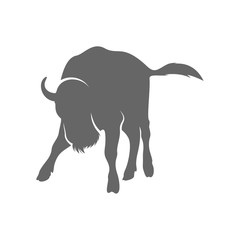 Bison Logo Design Vector. Bison logo Template