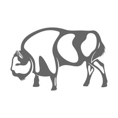Bison Logo Design Vector. Bison logo Template