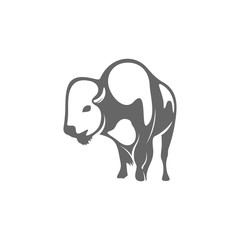 Bison Logo Design Vector. Bison logo Template