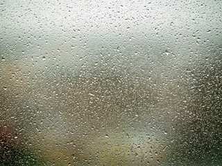 Rain drops on window