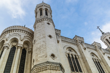 Obraz premium Basilica Notre Dame de Fourviere in Lyon, Rhone-Alpes, France