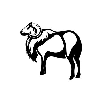 Goat Logo Design Vector. Goat logo Template