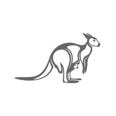Kangaroo Logo Design Vector. Kangaroo logo Template