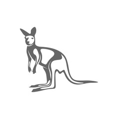 Fototapeta na wymiar Kangaroo Logo Design Vector. Kangaroo logo Template