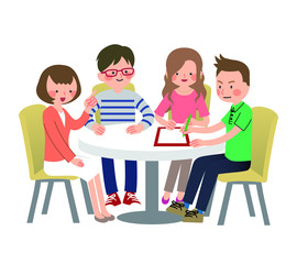 テーブル　フリップ　回答　若者