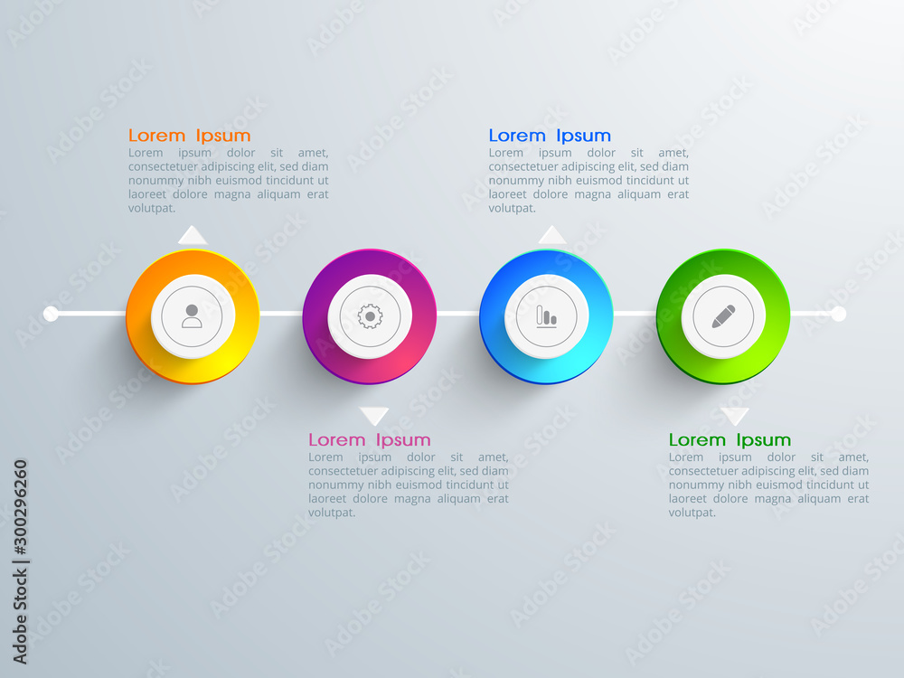 Sticker Creative Business infographic elements.