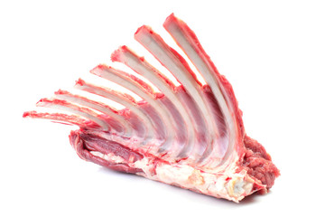 Lamb ribs on a white background © valeriy555